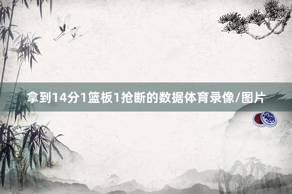 拿到14分1篮板1抢断的数据体育录像/图片