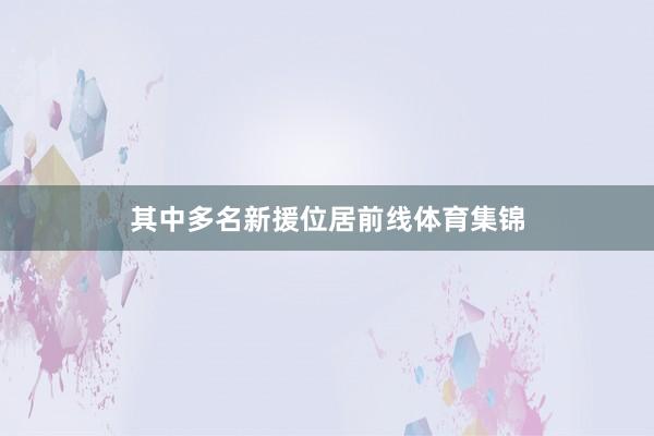 其中多名新援位居前线体育集锦