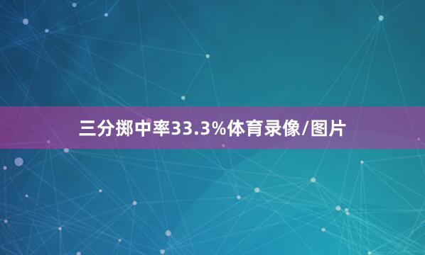 三分掷中率33.3%体育录像/图片