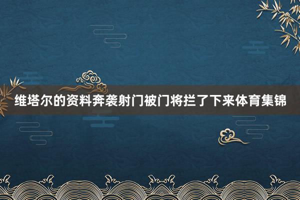 维塔尔的资料奔袭射门被门将拦了下来体育集锦